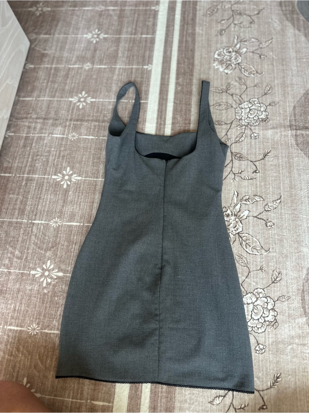 Zara Charcoal Gray Mini Bodycon Dress - Picture 2 of 5